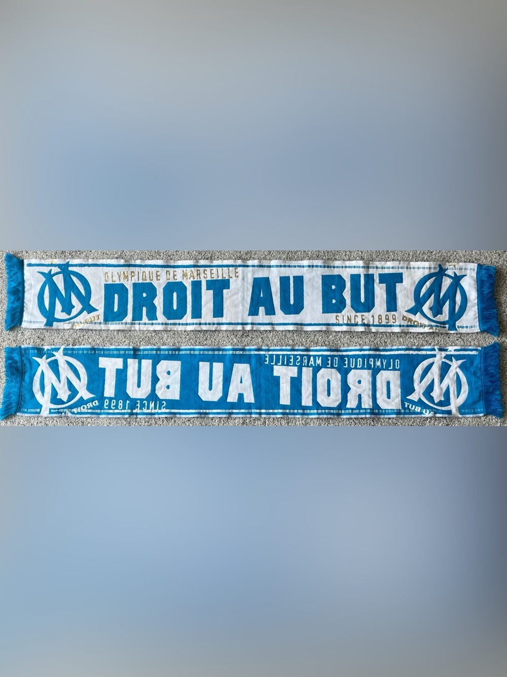 Olympique de Marseille Droit Au But Single Sided Soccer Scarf